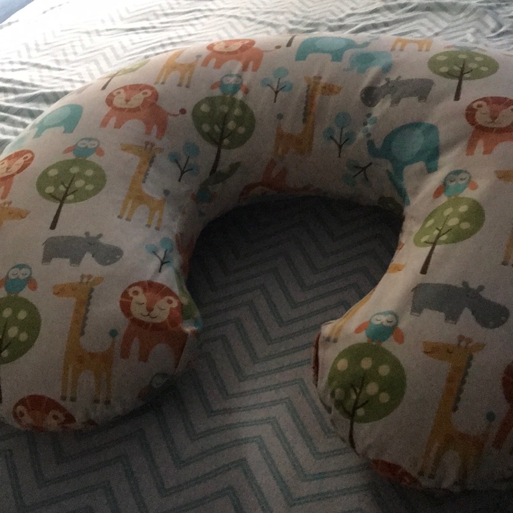 Boppy pillow with cover